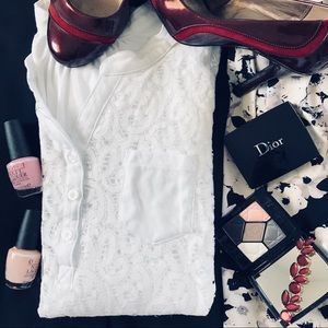 White lace blouse - Size S